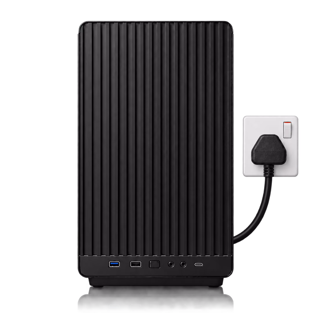 Locai One plugged into a wall socket